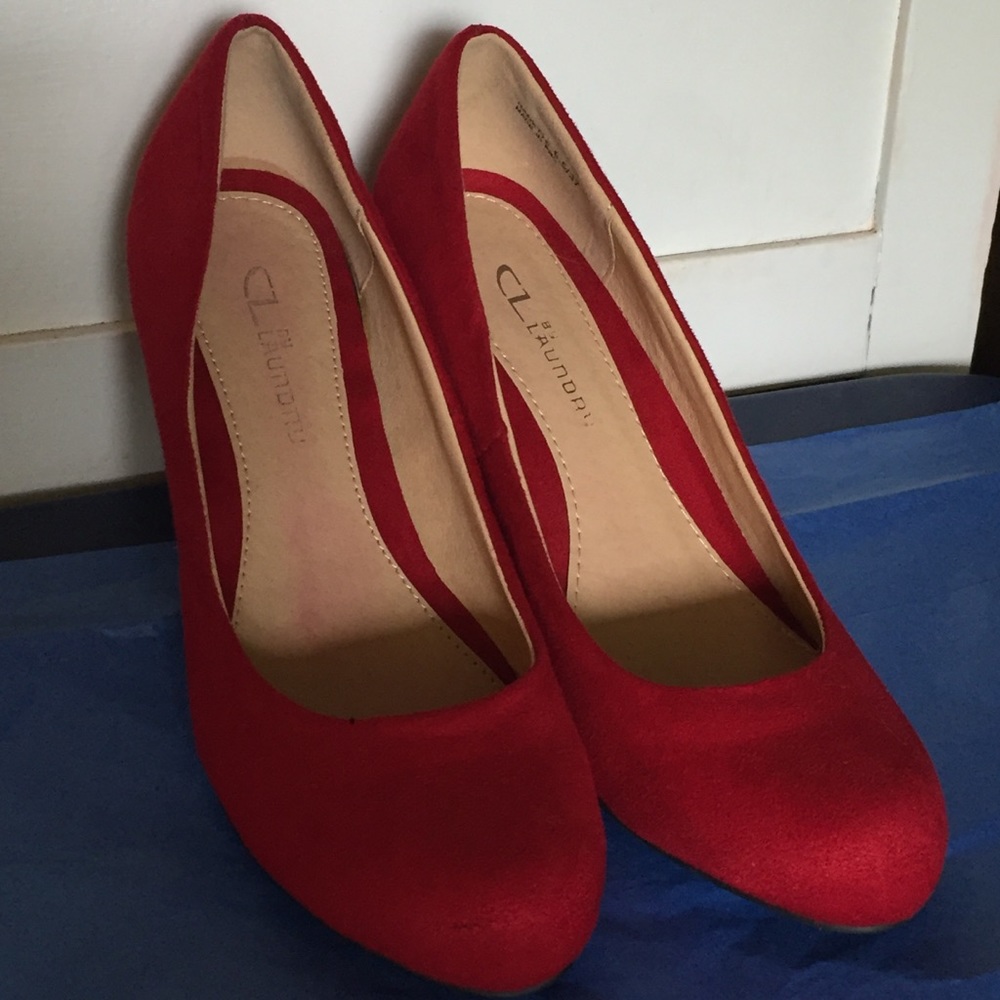 Red Heels Sz 6.5 CL By Laundry HOST PICK 🔥
